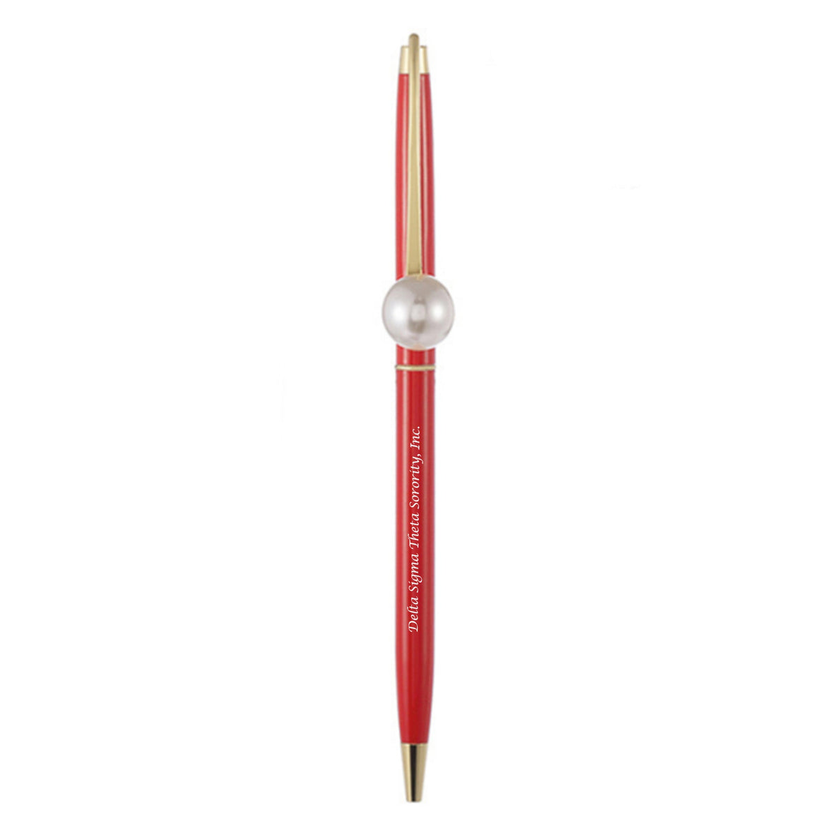 New! Elegant Delta Pearl Metal Writing Pen - White – That Greek Life