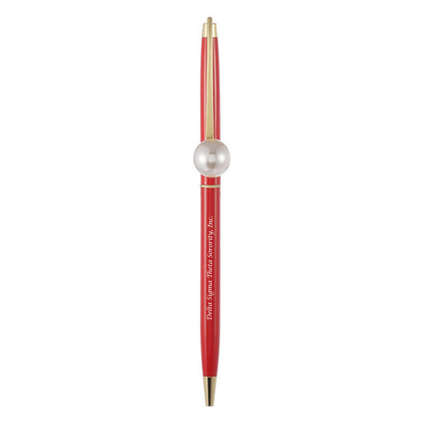 New! Elegant Delta Pearl Metal Writing Pen - White