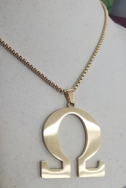 Omega “Ω” Matte Necklace