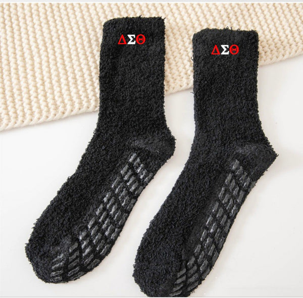 Delta Soft Fuzzy Footie Socks - Red