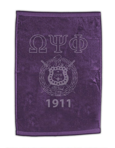 Omega Golf Towel w/Grommet - Tone on Tone