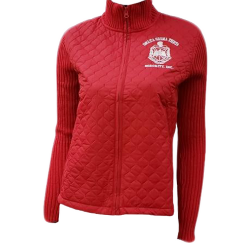 Delta Sweater Jacket - Red