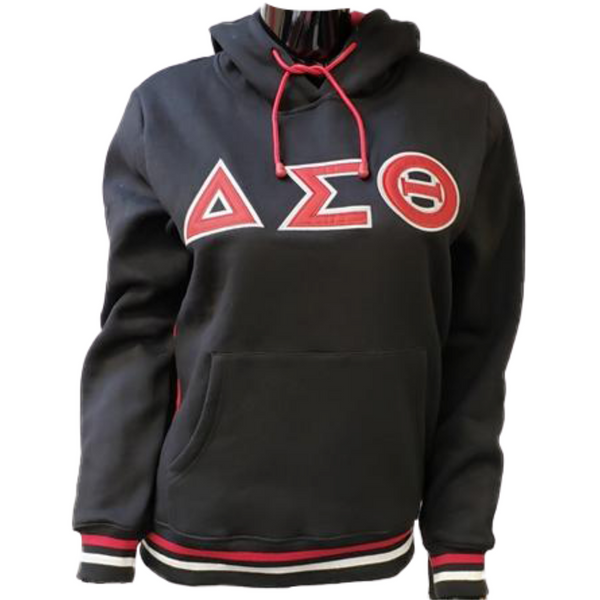 Delta Hoodie w/letters - Red
