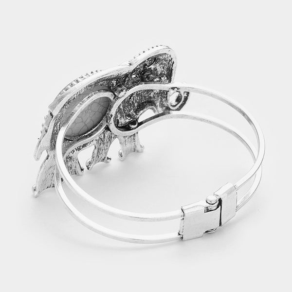 Embossed Elephant Bracelet