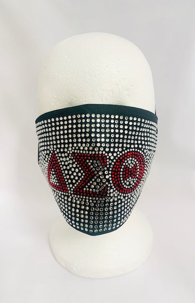 Delta Face Mask - Bling All Over w/Letters