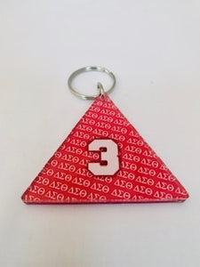 Delta Key Chain - Line Numbers (1-99)