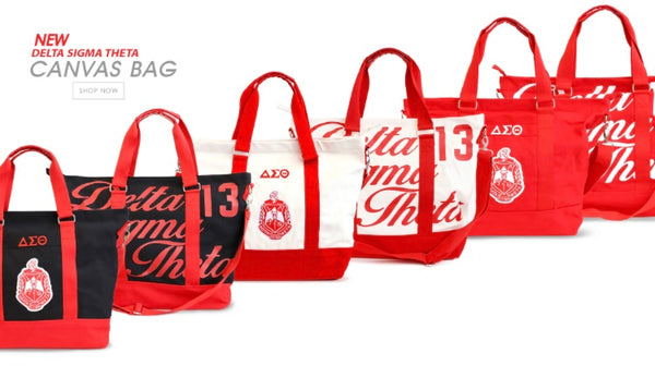 Delta Canvas Tote Bag - Red