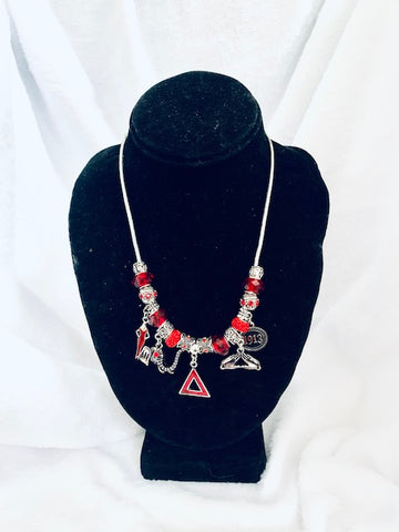 Delta Charm Beaded Necklace