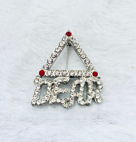 Delta Dear Bling All Over Lapel Pin