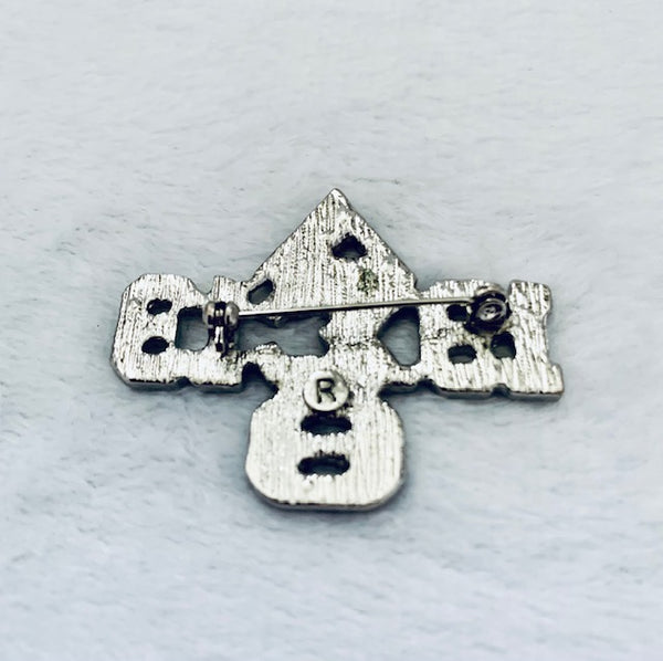 Delta Two Dimensional Bling Lapel Pin